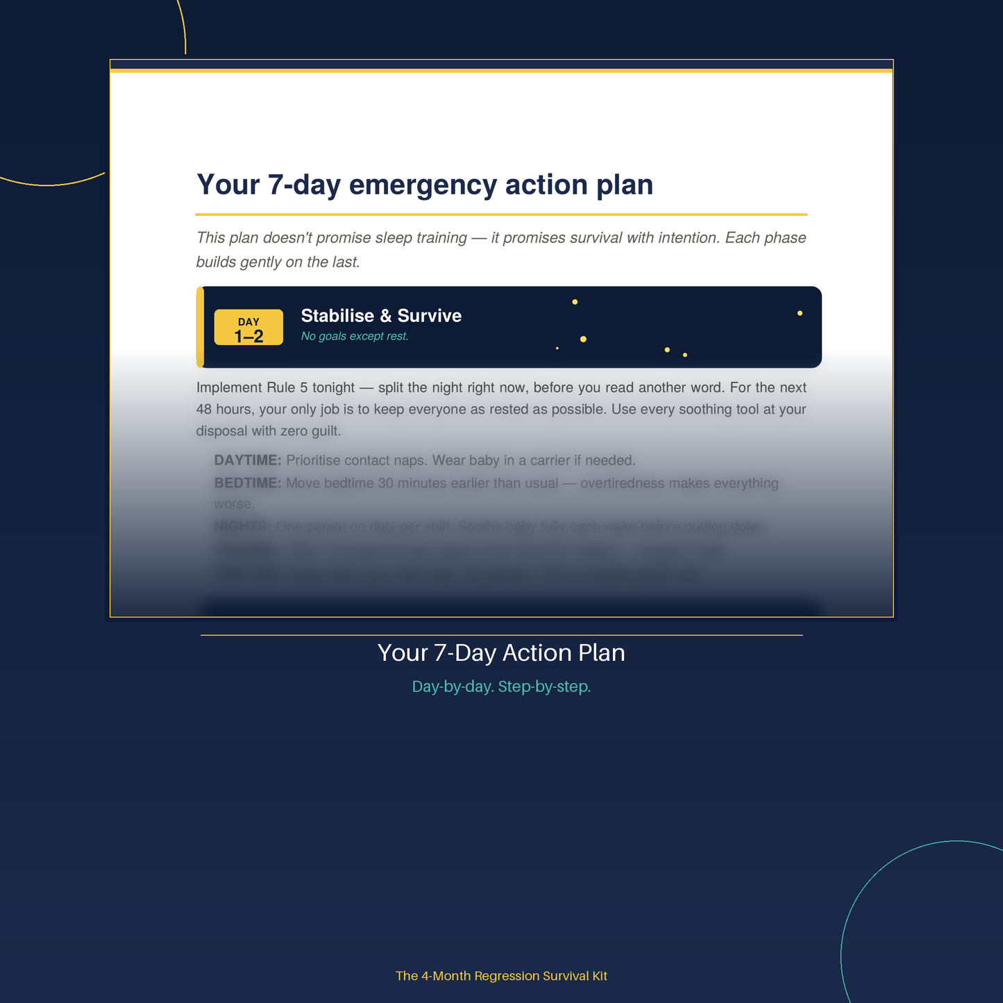 The 4-Month Regression Survival Kit